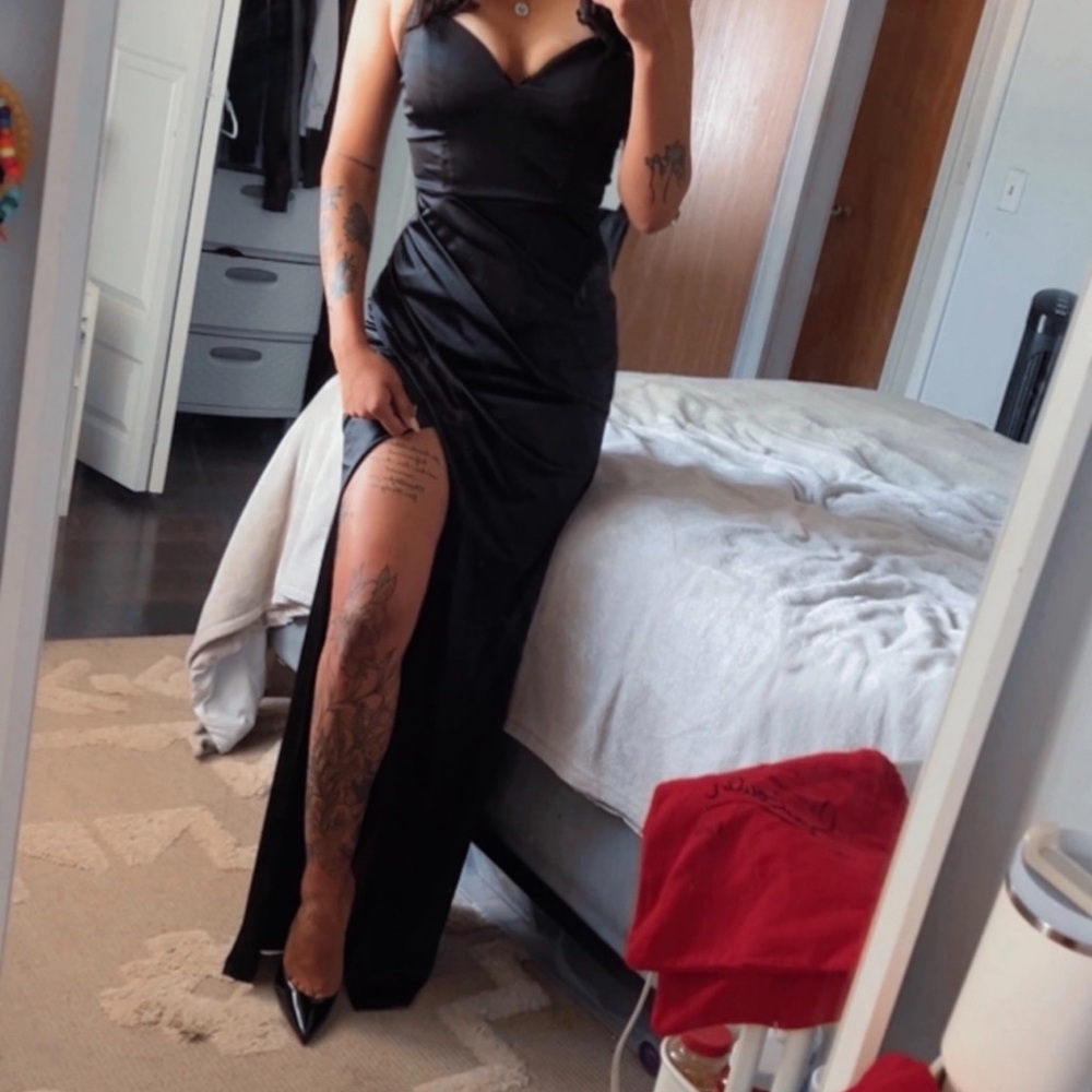 Altar'd State Black Evening Dress